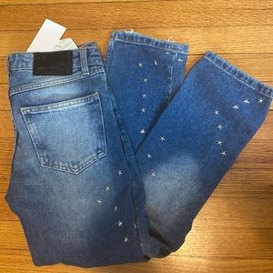 NWT - Zara Star Studded Jeans